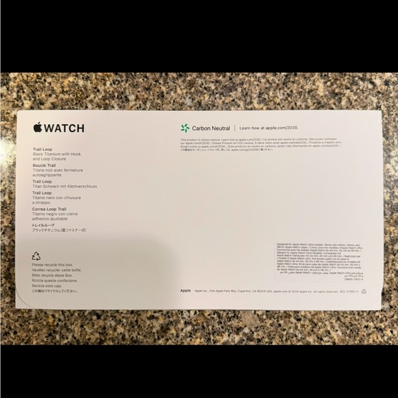 Apple Watch ⌚️ Trail Loop Black Titanium Band. - Picture 3 of 3